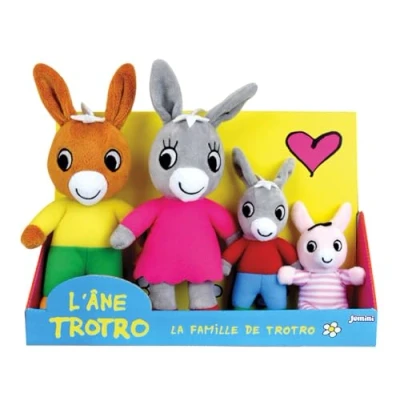Afbeelding van JEMINI 024391 Trotro knuffel +/ 15 cm en zijn familie: mama papa 23 zus 11 cm, meerkleurig