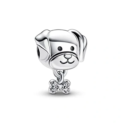 Afbeelding van Pandora Bedel Hondje met Botje 792254C01 Zilver