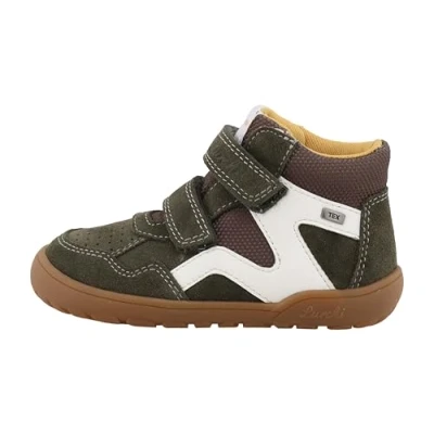 Afbeelding van Lurchi Jarven Sneakers hoog voor kinderen, Maat: 27, Dkolive Kunststof/textiel/leer