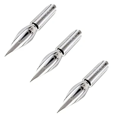 Afbeelding van Nikko Manga Pen Nib Saji Crome pennen, harde punt, 3 stuks