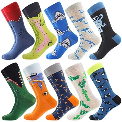 Afbeelding van Bonangel herensokken, fantasie, set herensokken van katoen, sokken en meerkleurig, cadeau voor heren, eenheidsmaat, meerkleurig