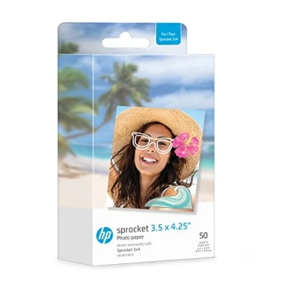 Afbeelding van HP Sprocket Paper 3.50 x 4.25 50 Pack