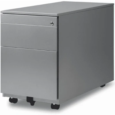 Afbeelding van Ladeblok 2 laden met pennenlade framekleur Aluminium (RAL9006)
