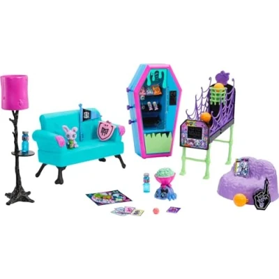 Afbeelding van Monster High Studentenloungespeelset Met Meubels En Accessoirespop