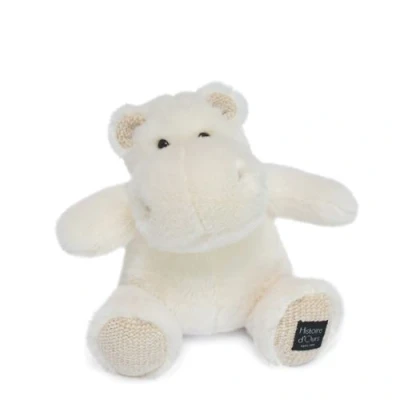 Afbeelding van Histoire d&#039;Ours pluche dier Nijlpaard Hip&#039;Chic Ivoor 25 cm Zacht en schattig voor de kaaien cadeau idee geboorte verjaardag meisjes jongens HIPPO HO3090