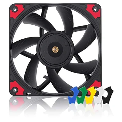 Afbeelding van Noctua NF A12x15 PWM chromax.black.swap PC ventilator Zwart (b x h d) 120 15 mm