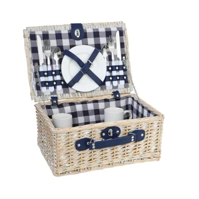 Afbeelding van Cilio Arolo 156645 picknickmand, maat M, wit