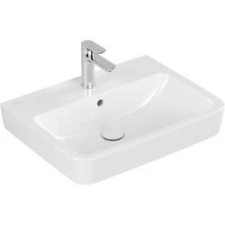 Afbeelding van Villeroy &amp; Boch O.Novo wastafel hoekig onderkant geslepen wit (60 x 46
