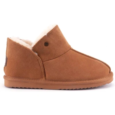 Afbeelding van Warmbat Australia Willow Instappers voor kinderen, Maat: 35, Cognac Veloursleer