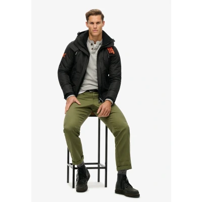 Afbeelding van Superdry Hooded Mountain Winterjas, Heren, Maat: Large, Black