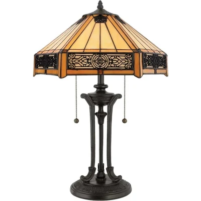 Afbeelding van Tafellamp Indus in Tiffany stijl