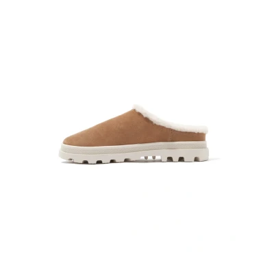 Afbeelding van Palladium Pantoffels, Maat: 38, Brown Veloursleer
