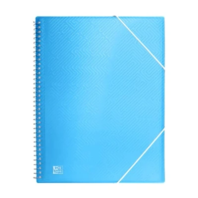 Afbeelding van Oxford, A4 kunststof insteekmap, 30 transparante hoesjes, blauw
