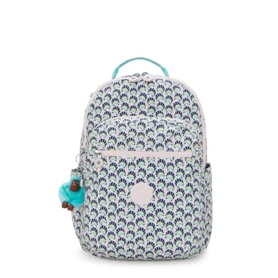 Image de Kipling SEOUL Grand sac à dos, Geo Shell (Bleu)