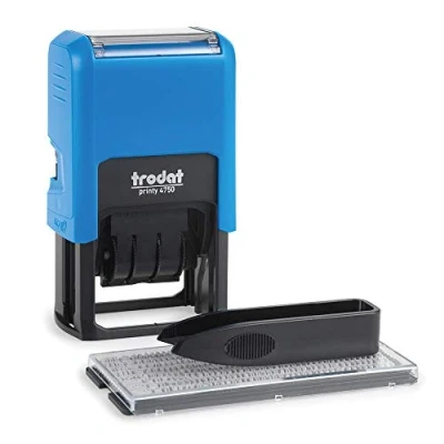 Afbeelding van trodat datumstempel printy 40 4750 typo set zwart