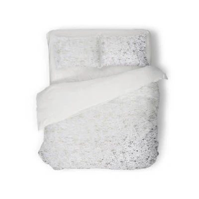 Afbeelding van Eleganzzz Dekbedovertrek Foil Velvet White 200x200/220cm 100% Tweepersoons dekbedovertrekken