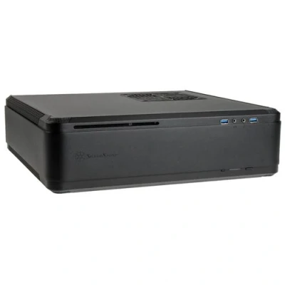 Image de SilverStone Fortress FTZ01 Tour Mini DTX pas d&#039;alimentation (SFX12V) noir USB/Audio