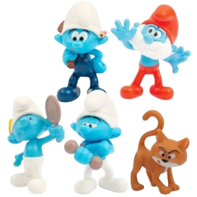 Afbeelding van Speelset van de Smurfen 5 stuks Giochi Preziosi