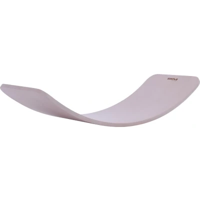 Afbeelding van Balansbord Balance board Houten balanstrainer Whitewash 81,5 cm