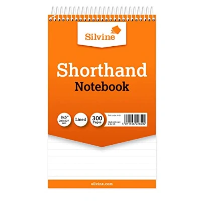 Afbeelding van Silvine 5 stuks spiraalschriften 20,3 x 12,7 cm met 300 pagina&#039;s