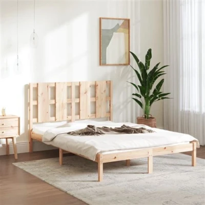 Afbeelding van vidaXL Bedframe massief hout 120x190 cm