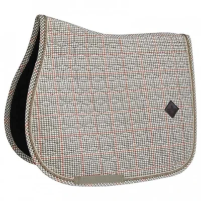 Afbeelding van Kentucky Zadeldekje Pied de Poule Springen Beige Full