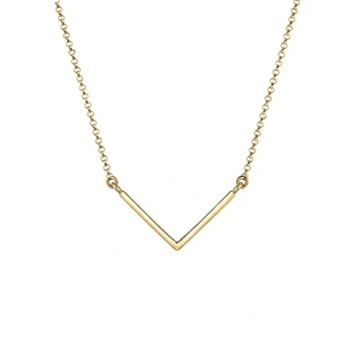 Afbeelding van Elli Basic LOOK Ketting, Dames, Maat: 45, Goldfarben