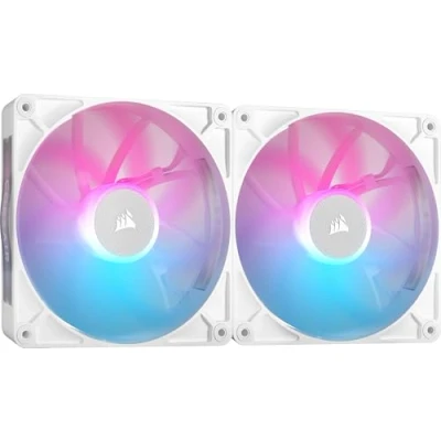 Afbeelding van Corsair iCUE LINK RX140 RGB PC ventilator Wit (b x h d) 140 25 mm Incl. LED verlichting