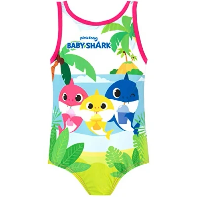 Afbeelding van Pinkfong Baby Shark badpak meisjes, Roze