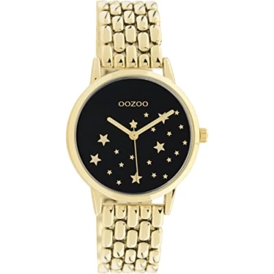 Afbeelding van OOZOO Vintage Classics rosé goudkleurige horloge met metalen mesh armband C10971