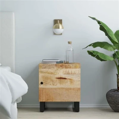 Afbeelding van Nachtkastje 40X33X46 Cm massief Acaciahout 1 / mangohout