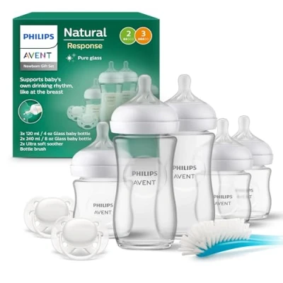 Afbeelding van Philips Avent Starterset Glas Natural Response 7 Delig