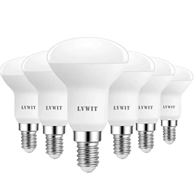 Image de LVWIT 6.5W Ampoules à Réflecteur LED E14 R50, Equivalente 60W Incandescentes, 2700K Blanc Chaud 806Lm, Non Dimmable, Lot de 6