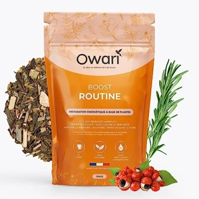Afbeelding van OWARI boost ROUTINE onmiddellijke energie losse thee 100 g 100% natuurlijke drank