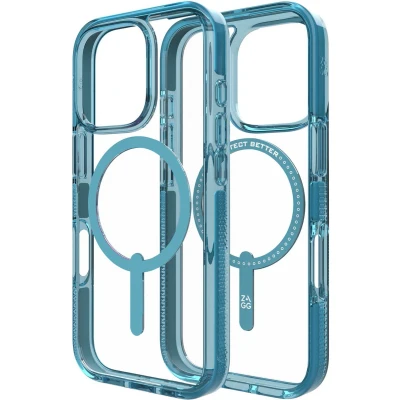 Afbeelding van ZAGG Santa Cruz Snap Mag iPhone 16 Pro Hoesje retro blue