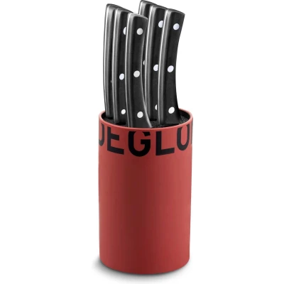 Afbeelding van Déglon Rood Messenblok PM 6 Steaks Brasserie Stijlvol en Functioneel