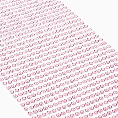 Afbeelding van Movoja 1200 stuks roze strass steentjes, rond, 3 mm, zelfklevend, om te versieren en knutselen, decoratieve stenen op plakken