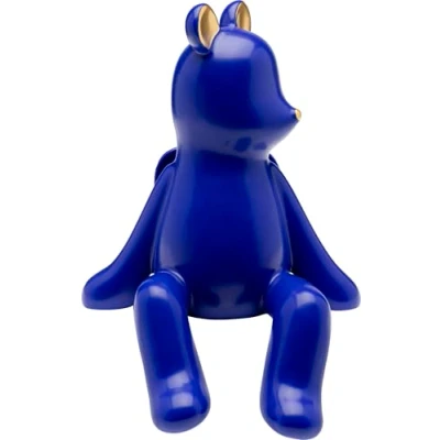 Afbeelding van Kare Design Deco gevleugelde beer blauw