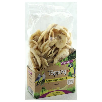 Afbeelding van Esve Topping Banaanschijfjes Vogel 125 GR