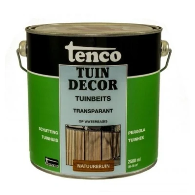 Afbeelding van Tenco Tuindecor Transparant 2,5 ltr natuurbruin Buiten onderhoud