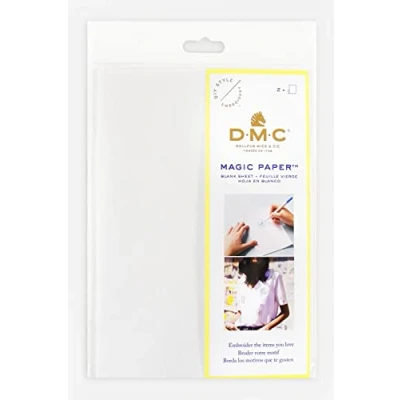 Afbeelding van DMC Magic Paper pakket met 2 vellen A5, zelfklevend en in water oplosbaar traditioneel borduurwerk