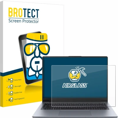 Afbeelding van BROTECT Screenprotector voor Huawei MateBook D 14 2024 Folie Beschermfolie Beschermglas transparant