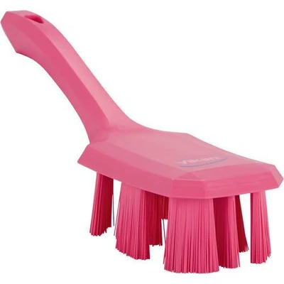 Afbeelding van Vikan Dishwashing Brushes UST Dish Brush with Short Handle Pink Hard Fibers 260mm