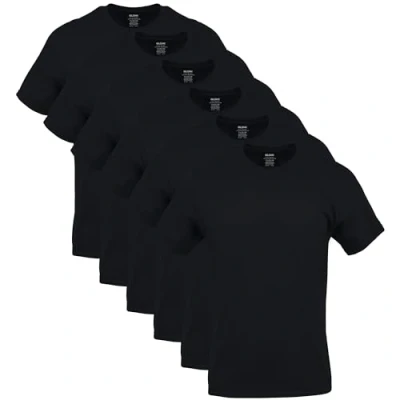 Afbeelding van Gildan Crew T shirt multipack ondergoed heren (5 stuks), zwart (6 stuks)
