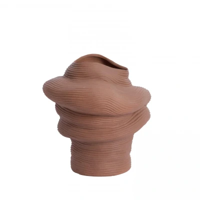 Afbeelding van Light&amp;living Vaas deco 33,5x32x34 cm LUZZ mat terra