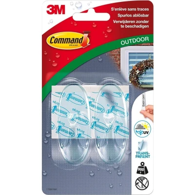 Afbeelding van Command™ Clear Medium Oval Hook Outdoor, 17091AW