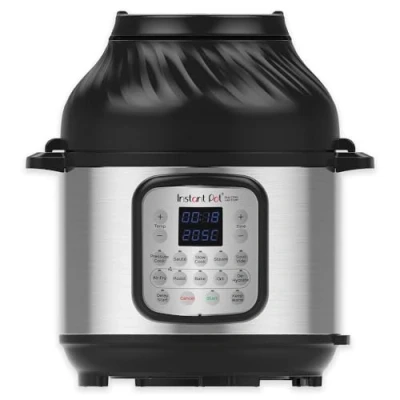 Afbeelding van Instant Pot Duo Crisp 5,7 liter + Air Fryer 11 in 1 elektrisch fornuis, snelkookpan, heteluchtfriteuse, stoomkoker, barbecue, dehydrator en vacuümmachine