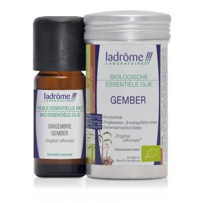 Afbeelding van Gember etherische olie Ladrome bio 10 ml