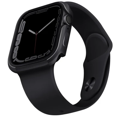 Afbeelding van UNIQ kast Valencia Apple Watch Serie 4/5/6/7/8/SE 40/41mm. grafiet/grafiet