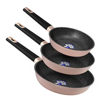 Afbeelding van Cecotec Pannenset Polka Experience 18 22 26 Bucket Set Gravity. Diameter gemaakt van gegoten aluminium